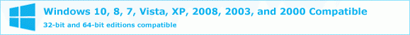 M4V to WebM Software is compatible with Windows 7, Vista, 2008, 2003, and 2000