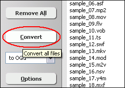 Click Convert